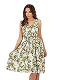Pistachio Ladies Frill Detail Knee Length Summer Vacation Dress