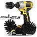 BBQ Scrubbing Brush Set - Electric Spin Scrubber Grill Accessories - Grill Brush Cleaning Kit with Extension - Outdoor Cleaning Supplies - Industrial Scrubbing - Driveway Cleaner