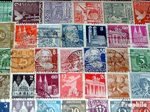Prophila Collection Allied Cast in Germany 100 various stamps Zones West + East after the 2. War (Stamps for collectors)