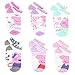 Peppa Pig Little Girls 6 pack Socks (6-8 (Shoe: 10.5-4), Ballet Pink No Show)