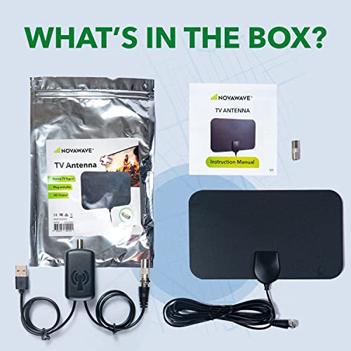 NOVAWAVE Antenna and Amplifier Digital TV Antenna with 2022dB Indoor
