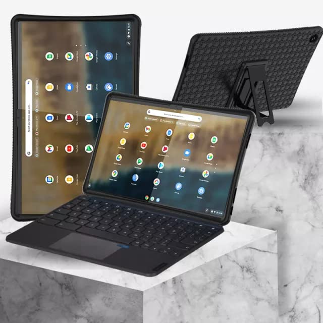 Silicone Protective Case For Lenovo Chromebook Duet 5 13.3 inch Stand Bracket Shockproof Soft Cover