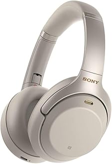 SonyWH-1000XM3 Bluetooth Wireless Over Ear Headphones with Mic (Silver)
