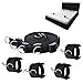 Quiote Bed Restraints Bondage, Cuff Bondage Kit Set Handcuffs Strap Sex Toys with Adjustable Soft Hand & Leg Cuffs Fetish Kit Hand Ankle Couple Sex Game (Black)