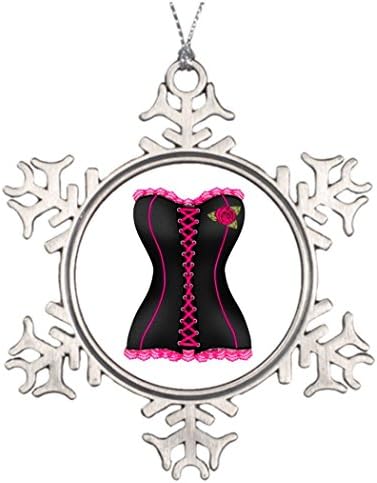 Just Redo Corset Black Pink rose Tree Branch Decoration Traditional Christmas Decorations
