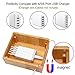 Bamboo Wooden Charging Station for Multiple Device Holder, Desktop Docking Stations Organizer Stand Compatible with Phone, Tablet, Smart Watch and Other Smart Devices (NO Include USB Charger)