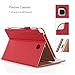 ProCase Samsung Galaxy Tab A 8.0 Case - Standing Cover Folio Case for 2015 Galaxy Tab A Tablet (8.0 inch, SM-T350 P350), with Multiple Viewing angles, auto Sleep/Wake, Document Card Pocket (Red)