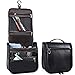 Toiletry Bag,PU Leather Hanging Toiletry Bag,Cosmetic Makeup Bag for Women and Men (6020,Black)