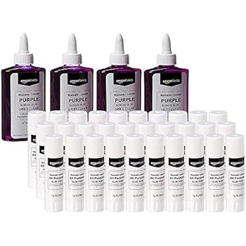 Amazon.com : AmazonBasics Purple Washable Liquid School Glue, Dries Clear, 5 oz Bottle, 4-Pack  Amazon.com : AmazonBasics Purple Washable Liquid School Glue, Dries Clear, 5 oz Bottle, 4-Pack