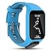 Feskio Accessory Replacement Soft Silicone Gel Watch Band Wristband Strap Sport Bracelet for Tomtom Runner 2 / Runner 3 / Spark 3 / Adventurer/Golfer 2 Sports GPS Running Smartwatch (One Size)