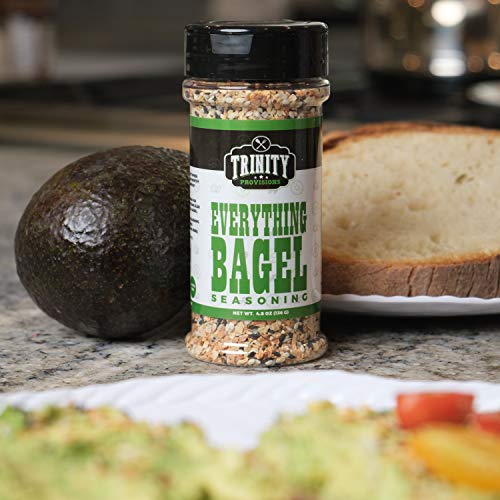 Trinity Provisions Everything Bagel Seasoning - Flavorful Spice Blend with Onion, Garlic, Salt, Sesame & Poppy Seeds - Gift Friendly Shaker Bottle for Chefs and Cooking Enthusiasts - Thumbnail 2