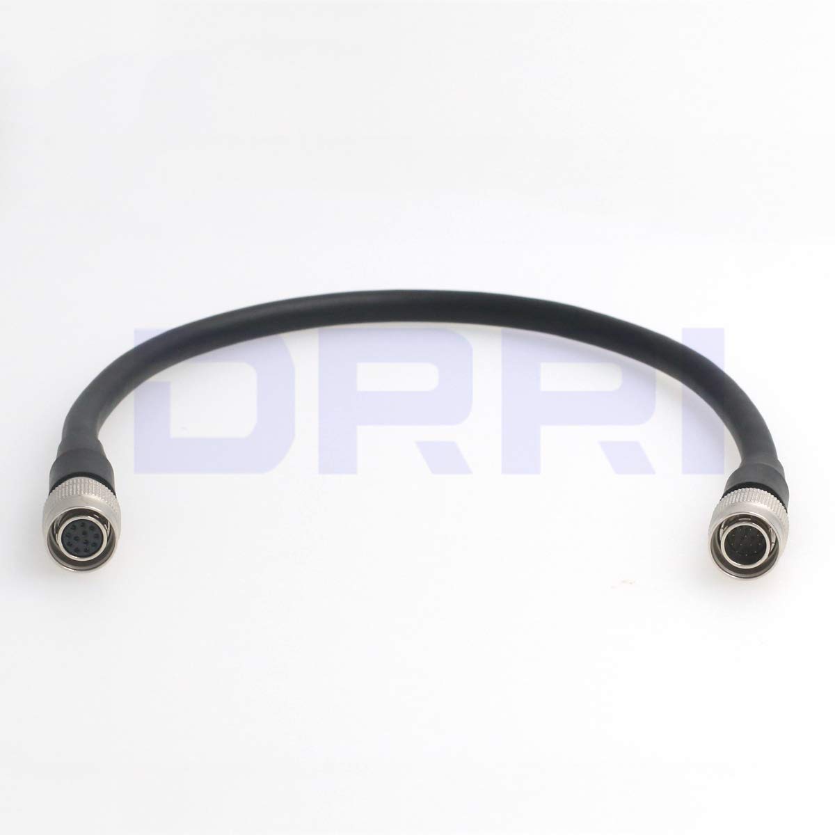 DRRI High Flex 12Pin Hirose Male to Female Cable for Network Sony CCD Hitachi Camera (1M)
