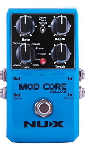 NUX Mod Core Deluxe Guitar Effect Pedal 8 Modulation Effects Preset Tone Lock, True-bypass