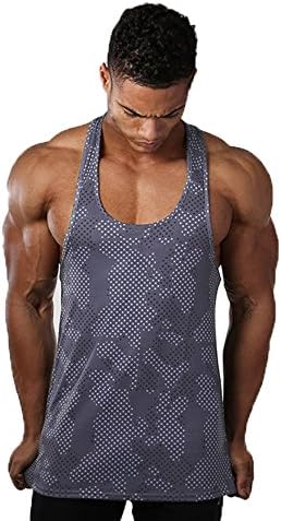 Fitsical Men Tank Tops Breathable Quick-Drying Vest Undershirts Stringer Fitness