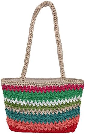 Dynamic Asia Women's Striped Crochet Handbag, Multi