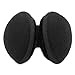 Metog Adult's Fleece Earmuffs Warm Ear Warmers Unisex Foldable Winter, black One size