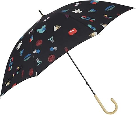 Amazon 小川 Ogawa 手開き長傘 晴雨兼用日傘 50cm ディズニー ミッキーマウス タイポグラフィ Uv加工 遮熱遮光加工 はっ水 カラーコーティング 小川 Ogawa 傘 レインウェア 通販