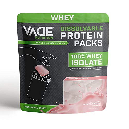 Vade Nutrition Dissolvable Protein Packs | 100% Whey Isolate On-The-Go