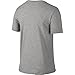 NIKE Men's Dri-FIT Cotton 2.0 Tee, Dark Grey Heather/Dark Grey Heather/Black, Large