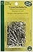 Dritz 3031 Curved Basting Safety Pins, Size 2, Nickel-Plated Brass (75-Count)