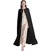 Joukavor Elegant Chiffon Cape with Heart Clasp for Women Wedding Bridal Halloween Cosplay