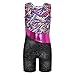 One-piece Colorful Ribbons Gymnastics Leotard Sleeveless Dance unitards for Little Girl, 130