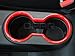 opar Red Front Cup Holder Trim for 2011-2018 Jeep JK Wrangler & Unlimited