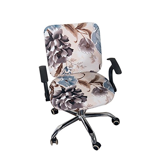 Office Computer Chair Cover Printing Rotating Armchair Cover Slipcover - Thumbnail 7