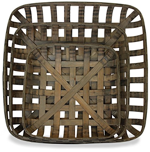 Click Here to See More Images Tobacco Baskets, Set of 3, (Medium, Large, XLarge) | by Urban Legacy