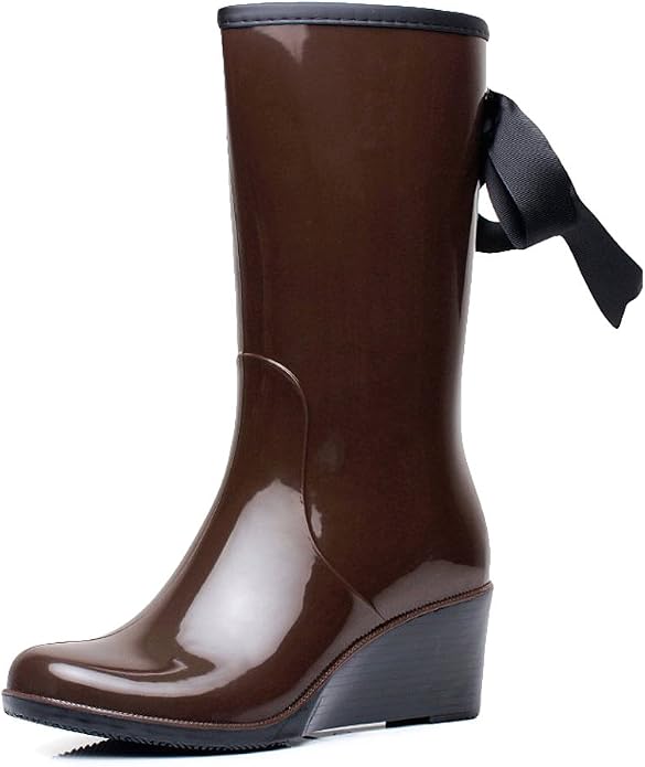 wedge wellies new look