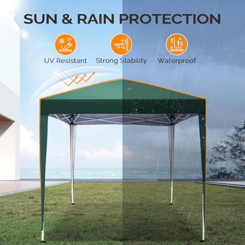 VINGLI 6.5x6.5ft Pop Up Canopy Tent with Sidewalls, UV & Waterproof Outdoor Gazebo for Camping & Parties image 10