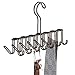 InterDesign Classico Metal Tie Hanger, Hanging Closet Organization Storage Holder for Belts, Men's Ties, Women's Shawls, Pashminas, Scarves, Clothing, Accessories, Horizontal Rack, Bronze