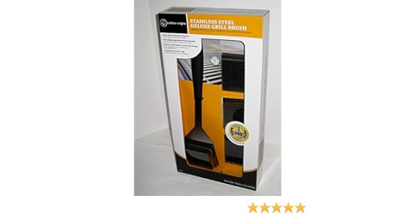 Amazon.com : Cool Touch Handle Stainless Steel Grill Brush with Three Replacement Heads : Garden & Outdoor