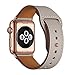KYISGOS [Patent Pending] Compatible with Apple Watch Band 38mm 40mm, Genuine Leather Replacement Band Strap Compatible with iWatch Series 4 Series 3 Series 2 Series 1 38mm 40mm, Ivory White