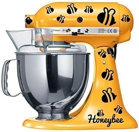 Honeybee Vinyl Decal Set for Kitchen Mixer Bumblebee Honey Stickers