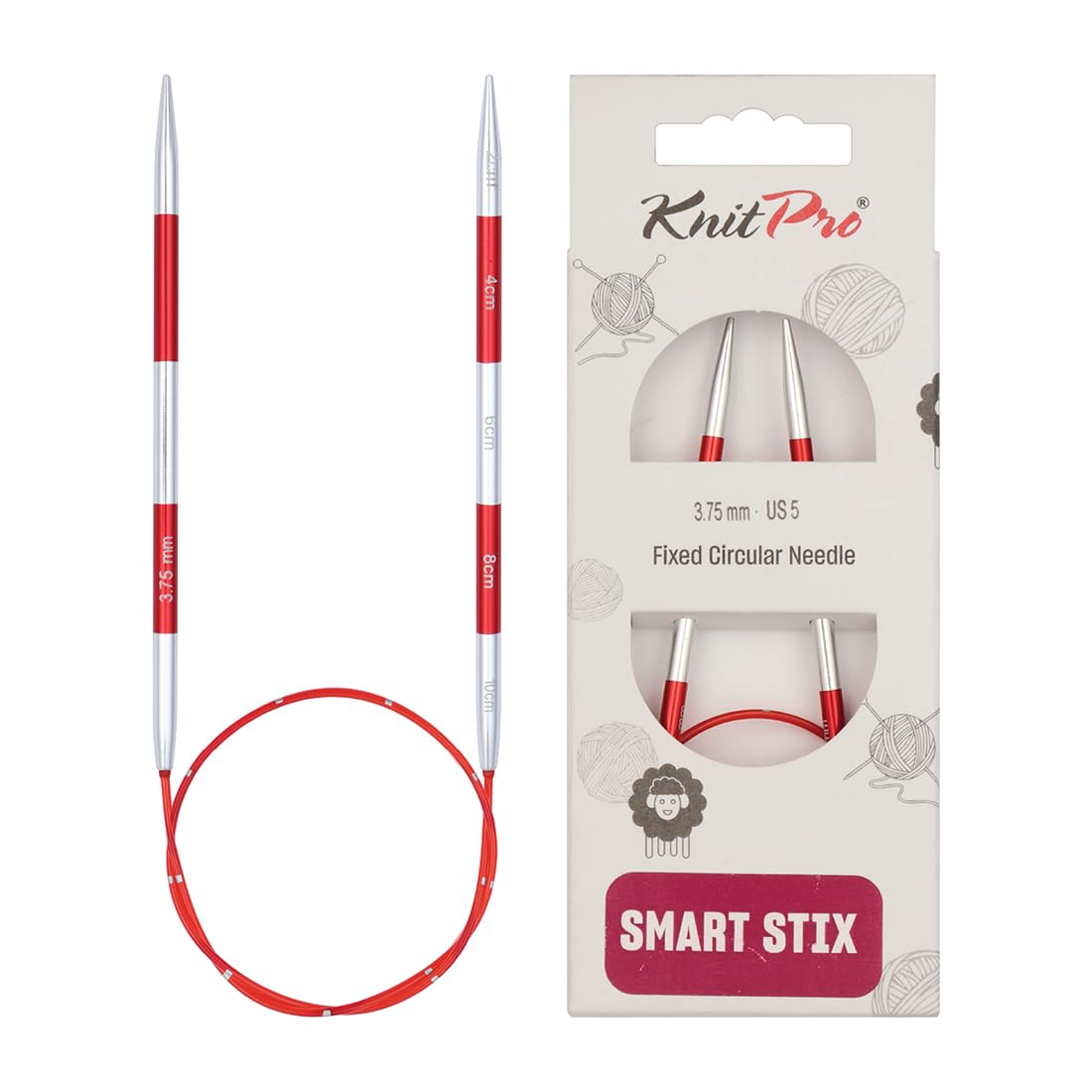 KnitPro Smartstix Fixed Circular Needles 16" (40cm) | 3.75mm — image 1