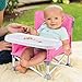 Summer by Bright Starts Pop 'N Sit Portable Booster Chair, Floor Seat, Indoor/Outdoor Use, Compact Fold, Hot Pink, 6 Mos - 3 Yrs