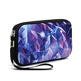 Unisex Portable Washable Travel All Smartphone Wristlets Bag Clutch Wallets, Change Purse,Pencil Bag,Cosmetic Bag Pouch Coin Purse Zipper Change Holder With Strap (Colorful Stereogram)