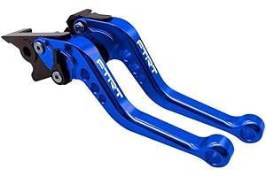 FTRT Short Levers Brake Clutch Compatible with SV650 SV650S 1999-2010/ DL650 V-Strom 2004-2010/ GSX600F Katana 600 GSX750F Katana 750 1998-2006/GSX-R600 92-93/ GSX-R750 89-95: Blue