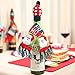 4 Pack Christmas Wine Bottle Decoration,Kicpot Knitted Scarf & Hat Set for Merry Christmas Ornaments Supplies