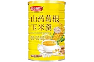 GDFFKS Corn Soup Powder Chinese Can，chinese food，Yam and Pueraria Corn Powder，Ready-To-Eat Breakfast Porridge, 600g,21Oz