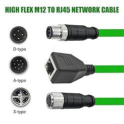 GXMRHWY M12 4-pin D Code Male to RJ45 Female High