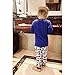 Hooyi Baby Boy Sleepwear Cotton Children Casual Shaun The Sheep Pajamas Set (110(5)) Blue