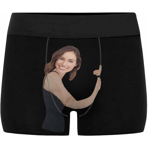 Personalized Funny Face Custom Waistband Text Boxer Gift For Men It's Mine Ar View