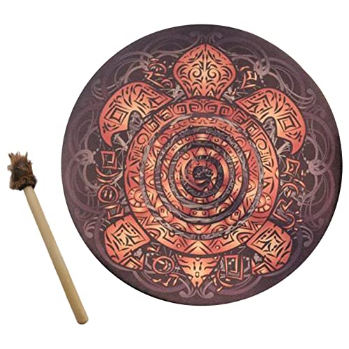 Firlar Turtle Shaman Drum,10 Inch Turtle Pattern
