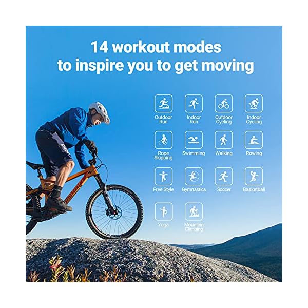 Ticwatch GTH smartwatch up to 10 Days Battery Life with Skin Temperature Measurement Blood Oxygen 24h Heart Rate…