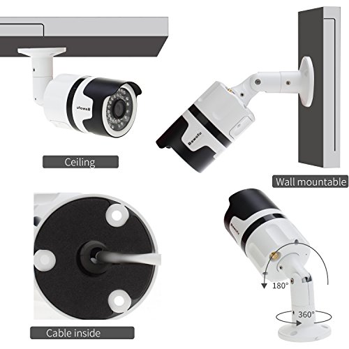 Bawofu 720P Outdoor Wireless Security Bullet Camera 1/4" CMOS,IP66 Waterproof Night/Day Surveillance Camera with Motion Detection,ONVIF and Cloud Storage Remote Viewing Via Smartphone,Tablet or PC