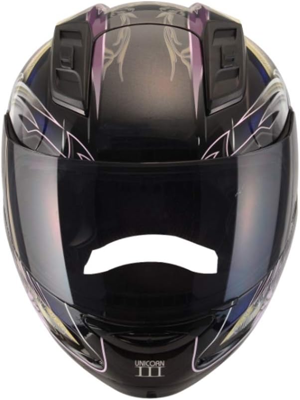 Ssmmxx Flip Full Face Motorcycle Helmet, Retro Harley Motorcycle Full Face Helmet, Unisex DOT Certified Fashion Personality Pattern Helmet,L