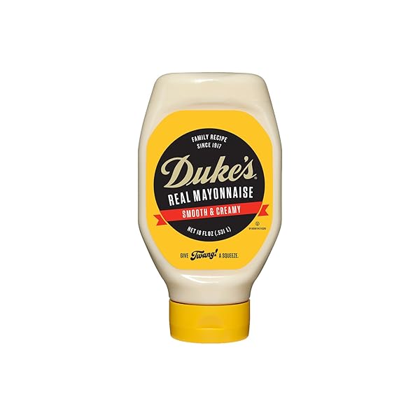 DUKE’S REAL MAYONNAISE SQUEEZE BOTTLE – ORIGINAL SMOOTH & CREAMY TASTE, 18 OUNCE (PACK OF 1)