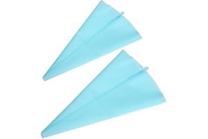 2 Pcs Silicone Piping Bags, Reusable Icing Pastry Bag, Pastry Bags for Cake Decorating, Baking Supplies for Cookies Chocolate